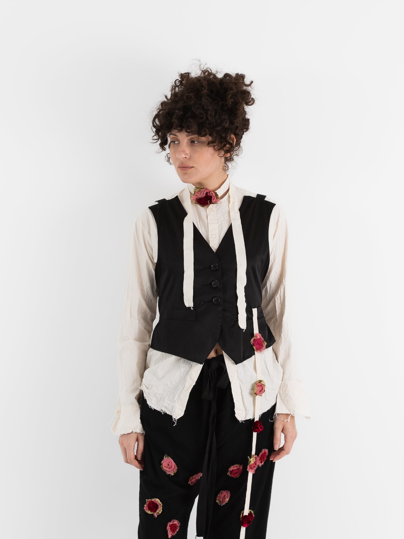 Elena Dawson 3X Waistcoat, Black - ELENA DAWSON at Worthwhile