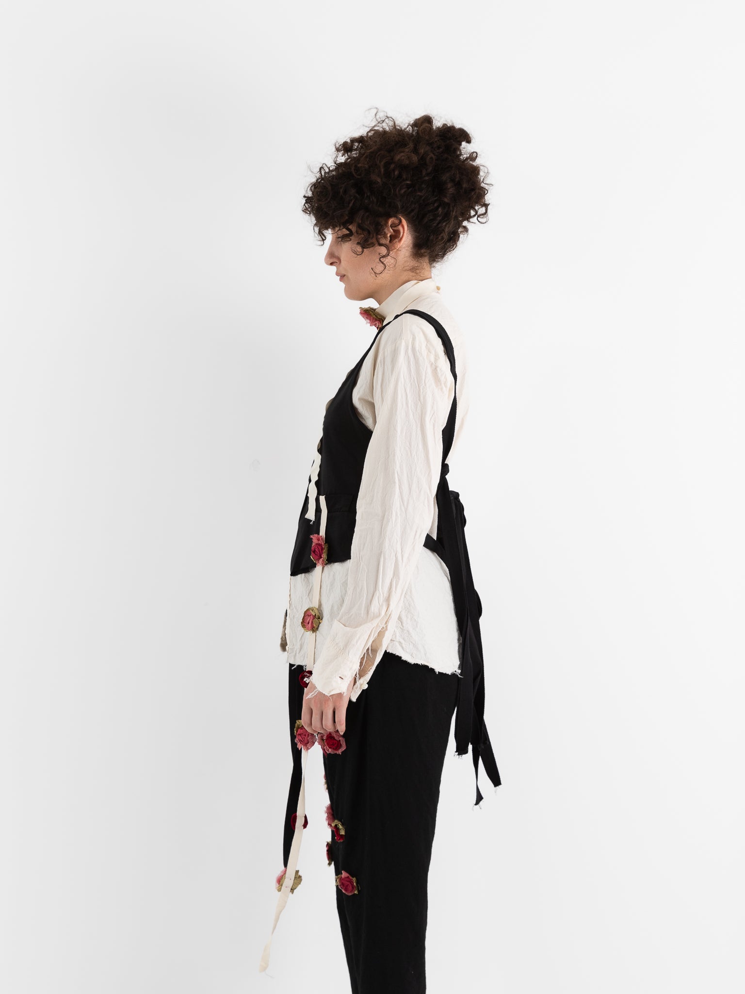 Elena Dawson 3X Waistcoat, Black - ELENA DAWSON at Worthwhile