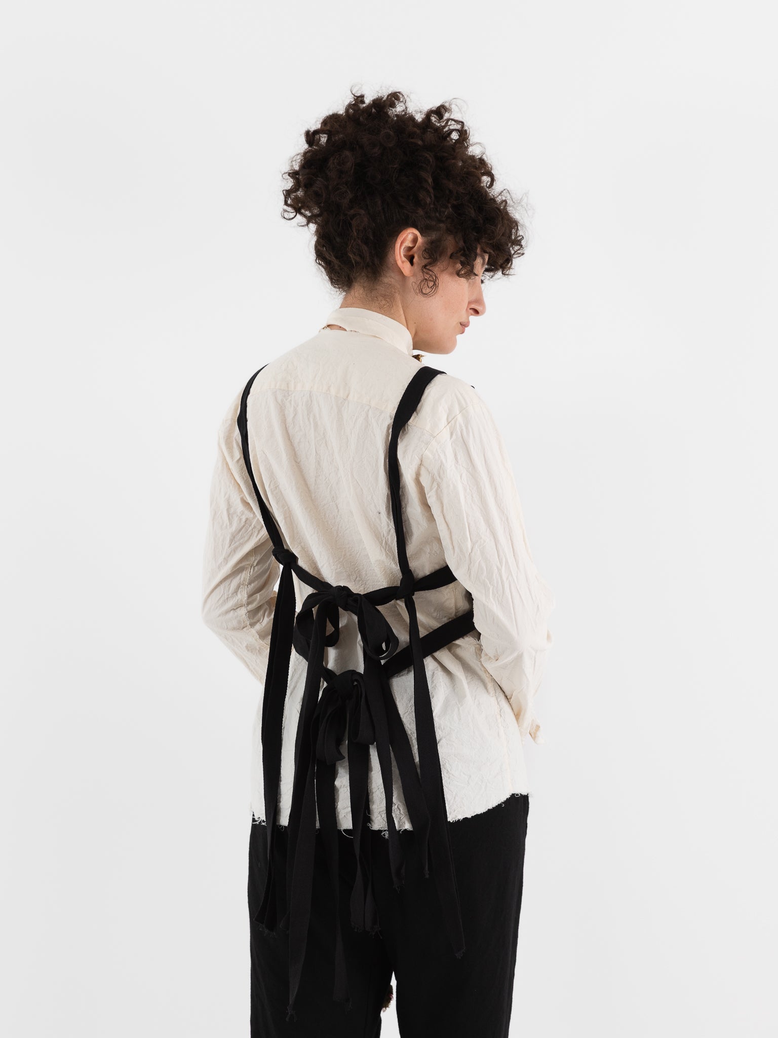 Elena Dawson 3X Waistcoat, Black - ELENA DAWSON at Worthwhile