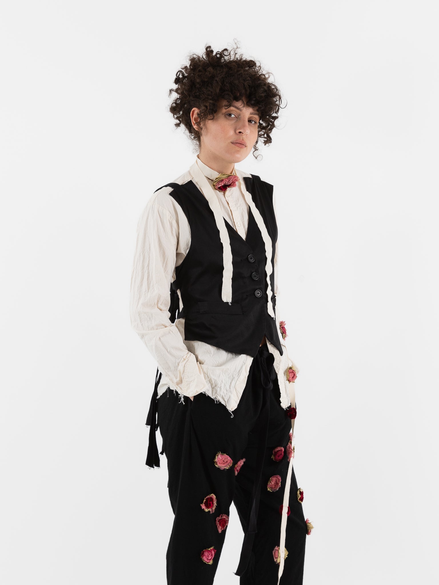 Elena Dawson 3X Waistcoat, Black - ELENA DAWSON at Worthwhile
