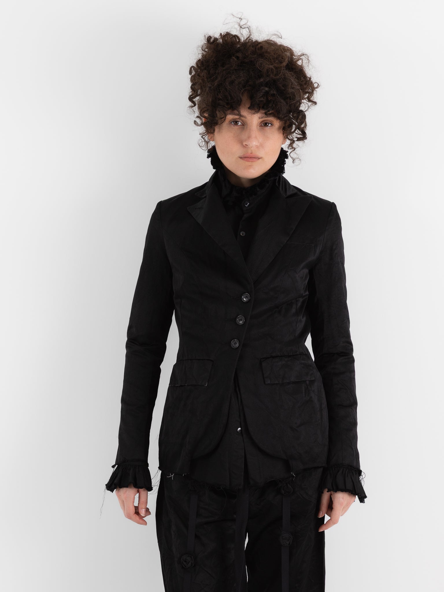 Elena Dawson 4X Hacking Jacket, Black - ELENA DAWSON at Worthwhile