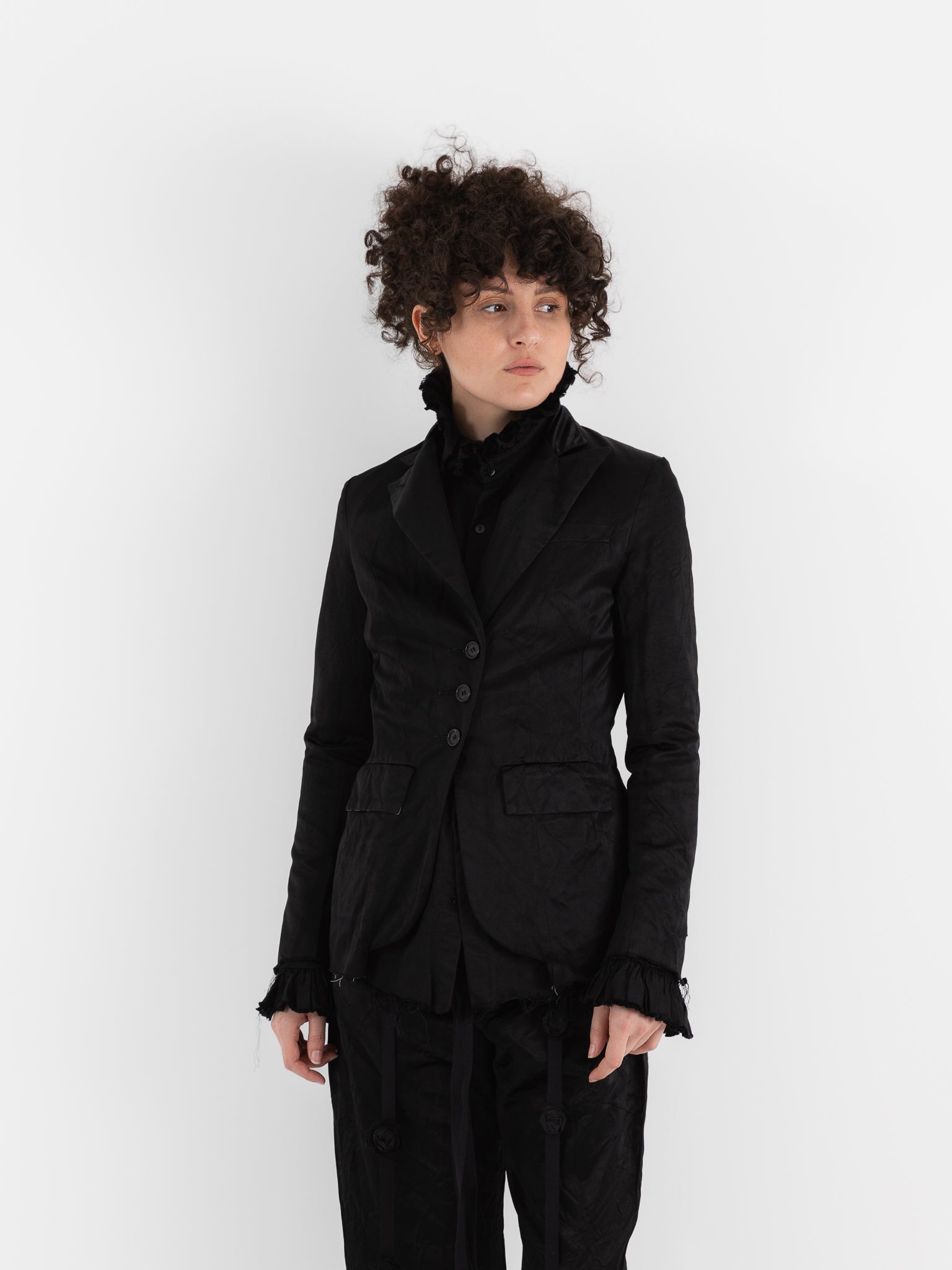 Elena Dawson 4X Hacking Jacket, Black - ELENA DAWSON at Worthwhile