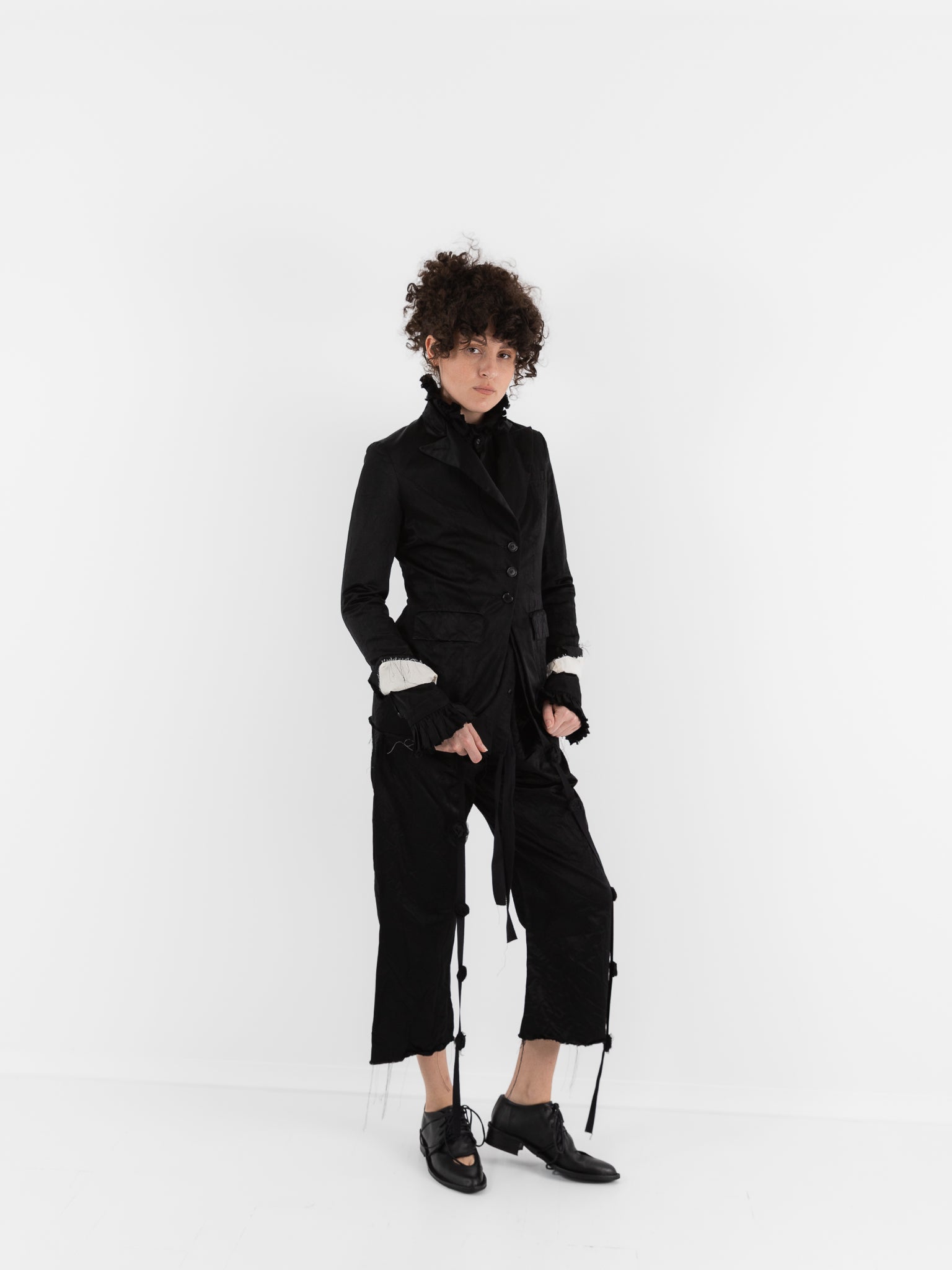 Elena Dawson 4X Hacking Jacket, Black - ELENA DAWSON at Worthwhile
