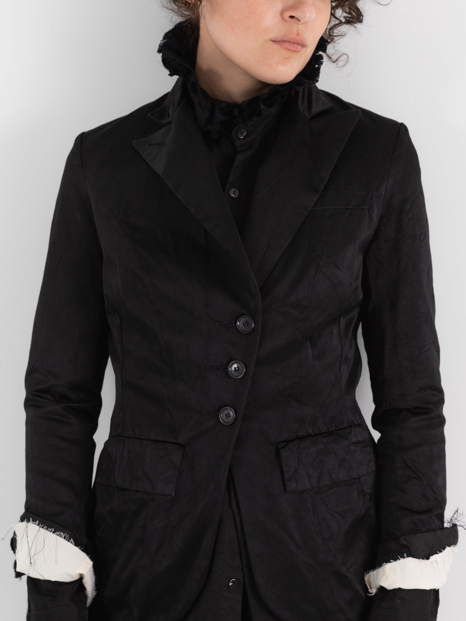 Elena Dawson 4X Hacking Jacket, Black - ELENA DAWSON at Worthwhile