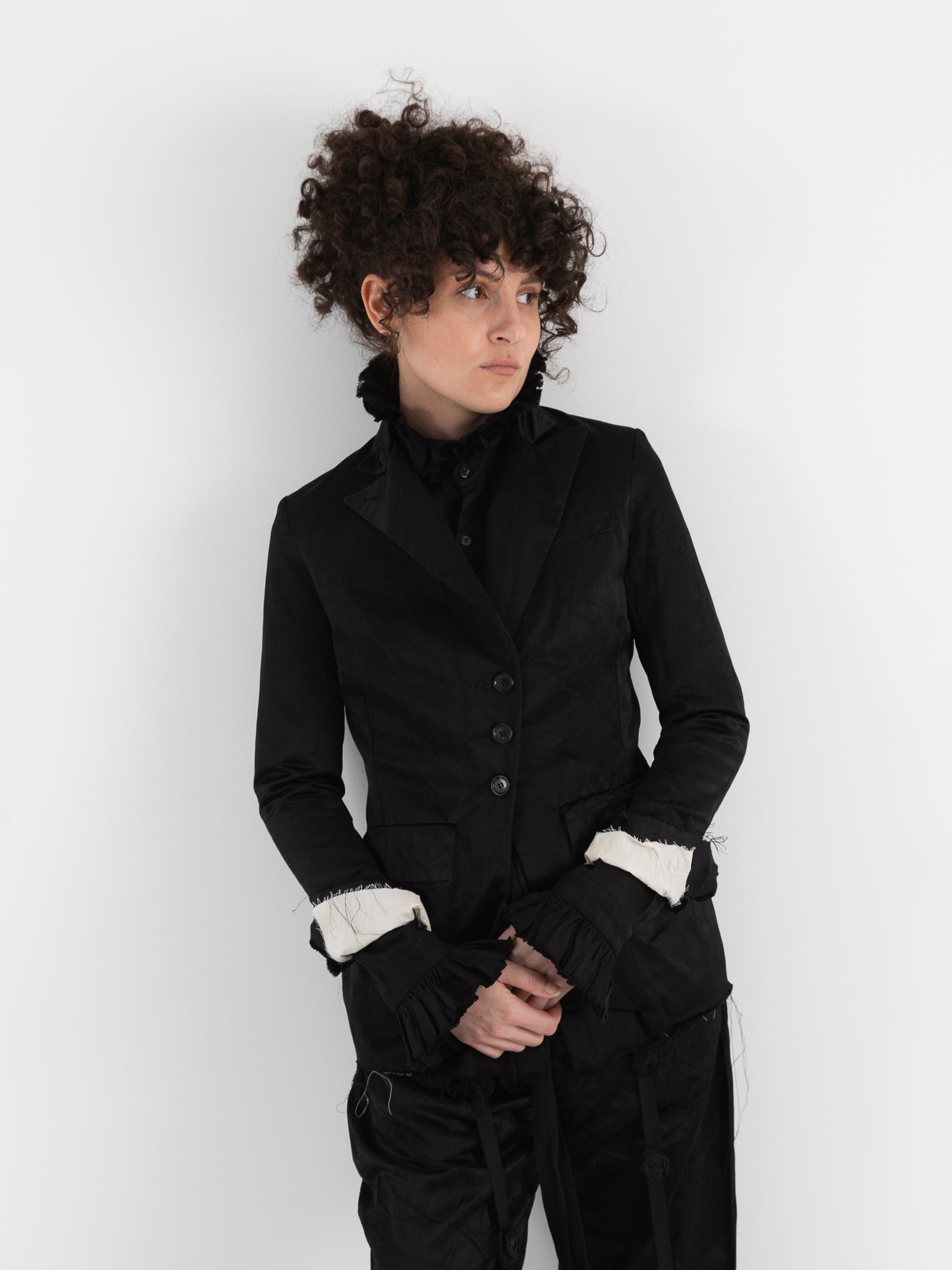 Elena Dawson 4X Hacking Jacket, Black - ELENA DAWSON at Worthwhile