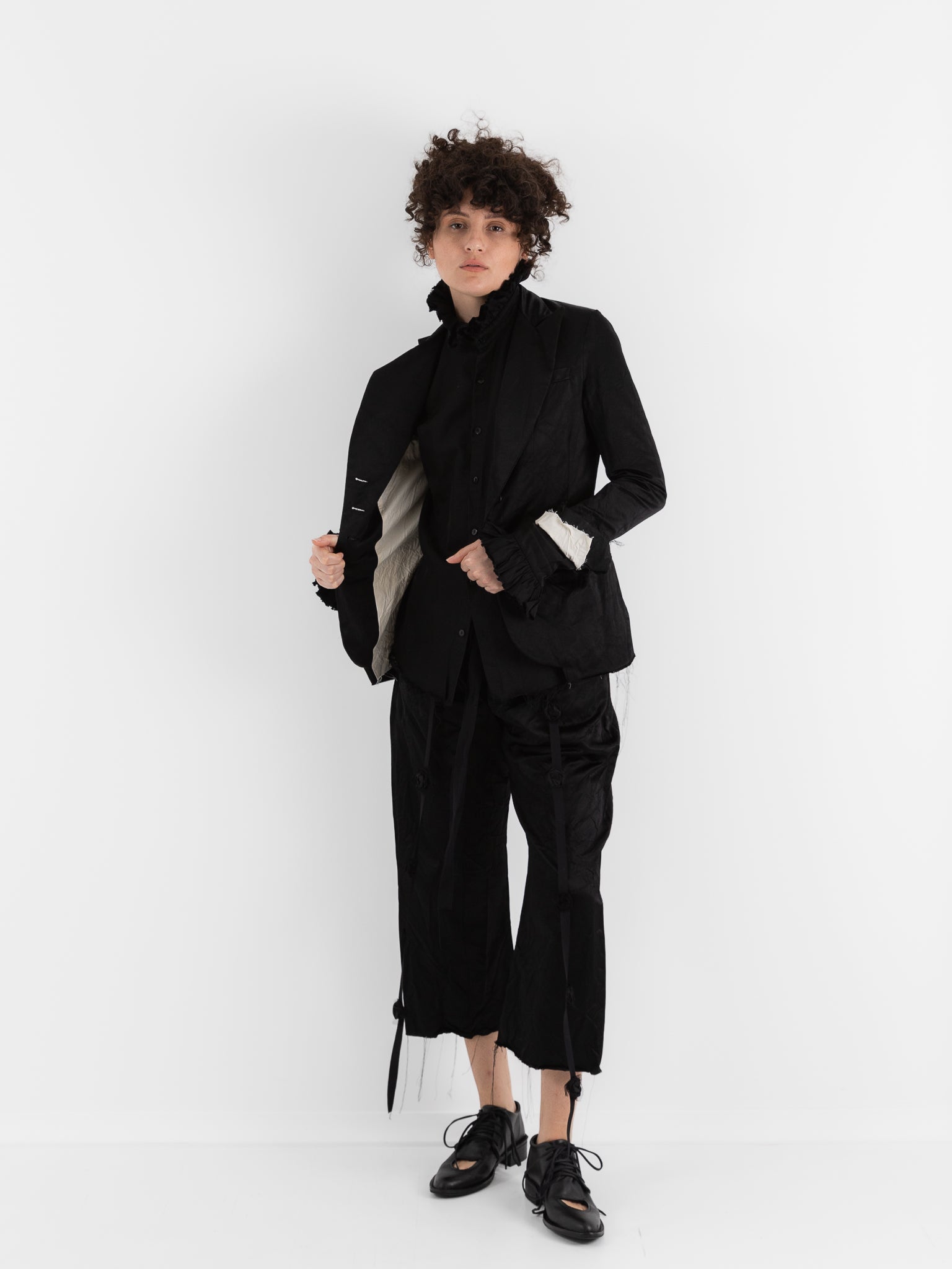 Elena Dawson 4X Hacking Jacket, Black - ELENA DAWSON at Worthwhile