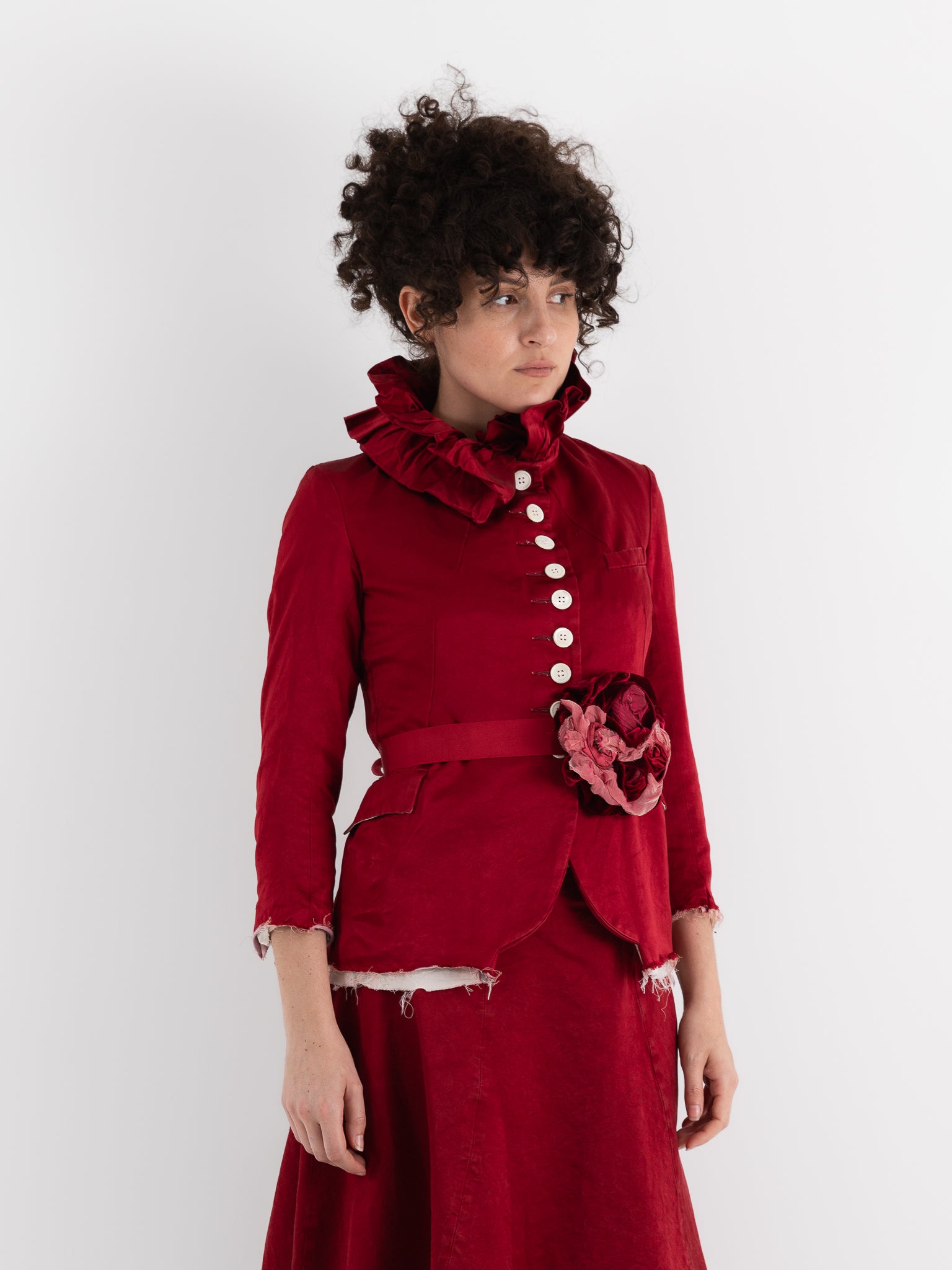 Elena Dawson 9X Monet Jacket, Scarlet - ELENA DAWSON at Worthwhile