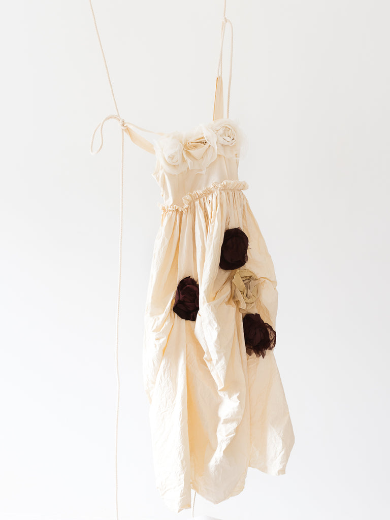 Elena Dawson Bed Dress, Cream Cotton Cambric - Worthwhile