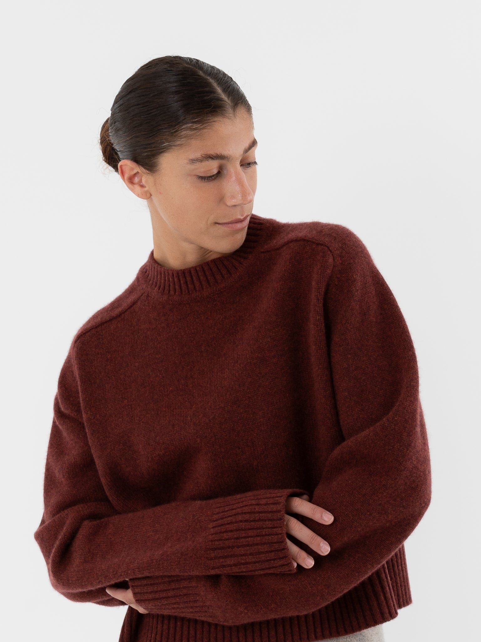 小物 extreme cashmere Extreme Cashmere N°20 Oversize Xtra Sweater, Cream | Salt