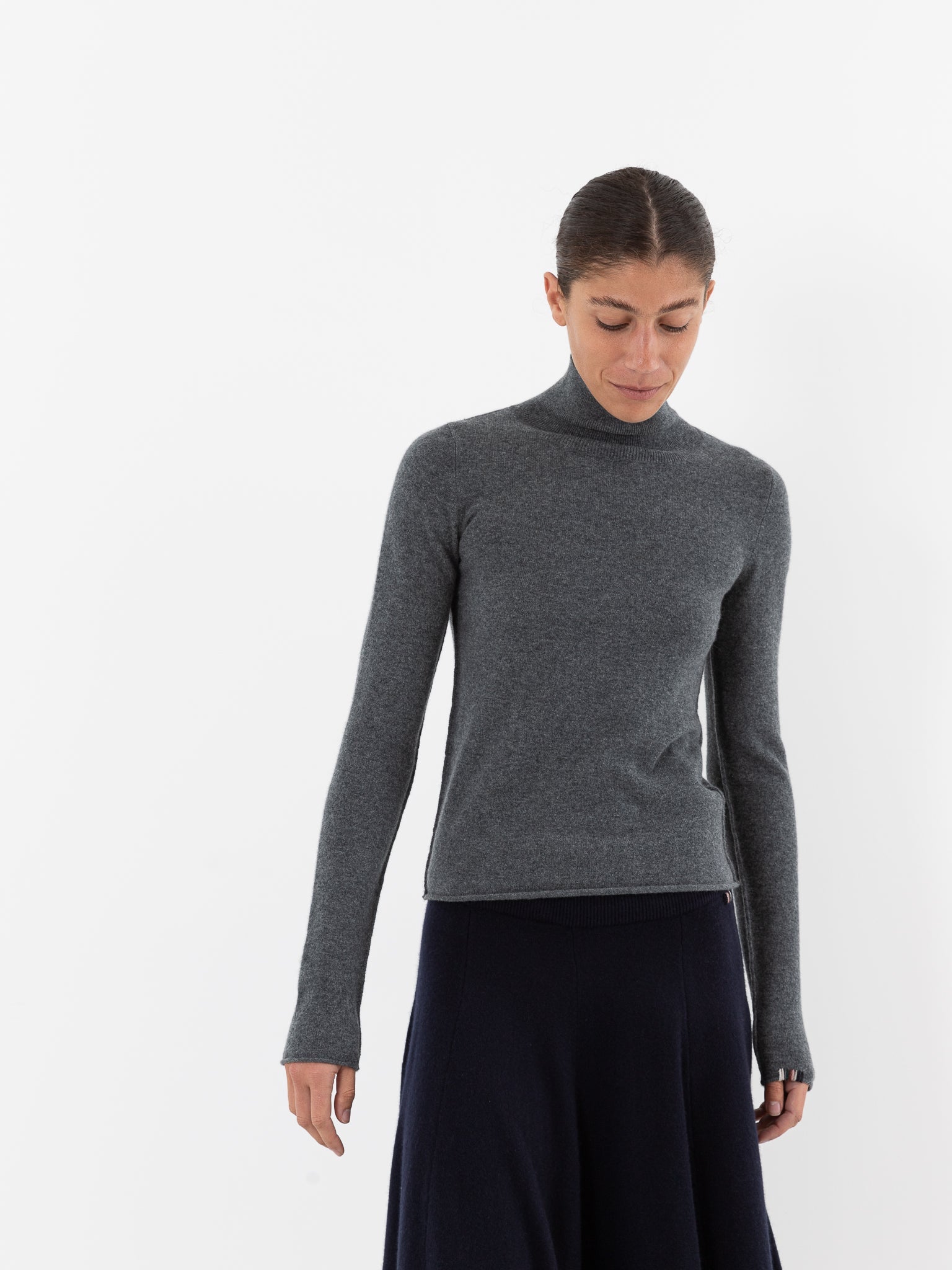 Extreme Cashmere n°380 Audrey Sweater in Felt - EXTREME CASHMERE at Worthwhile - shop SWEATER