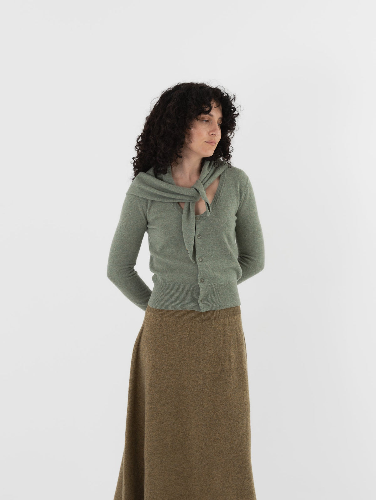 Extreme Cashmere n°35 Bandana in Hemlock - EXTREME CASHMERE at Worthwhile - shop SCARF