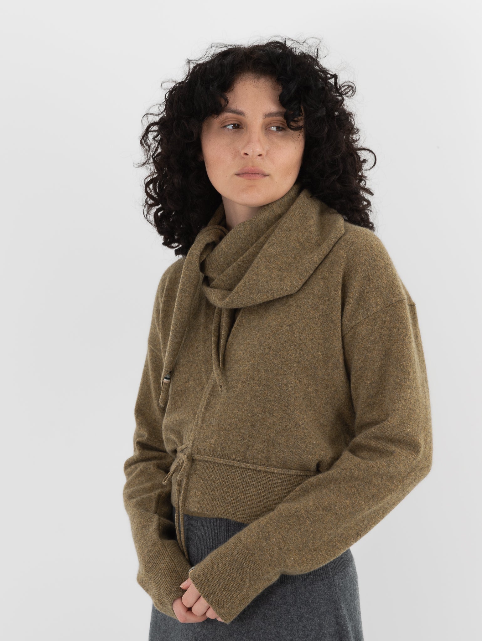 Extreme Cashmere n°35 Bandana in Hunter - EXTREME CASHMERE at Worthwhile - shop SCARF