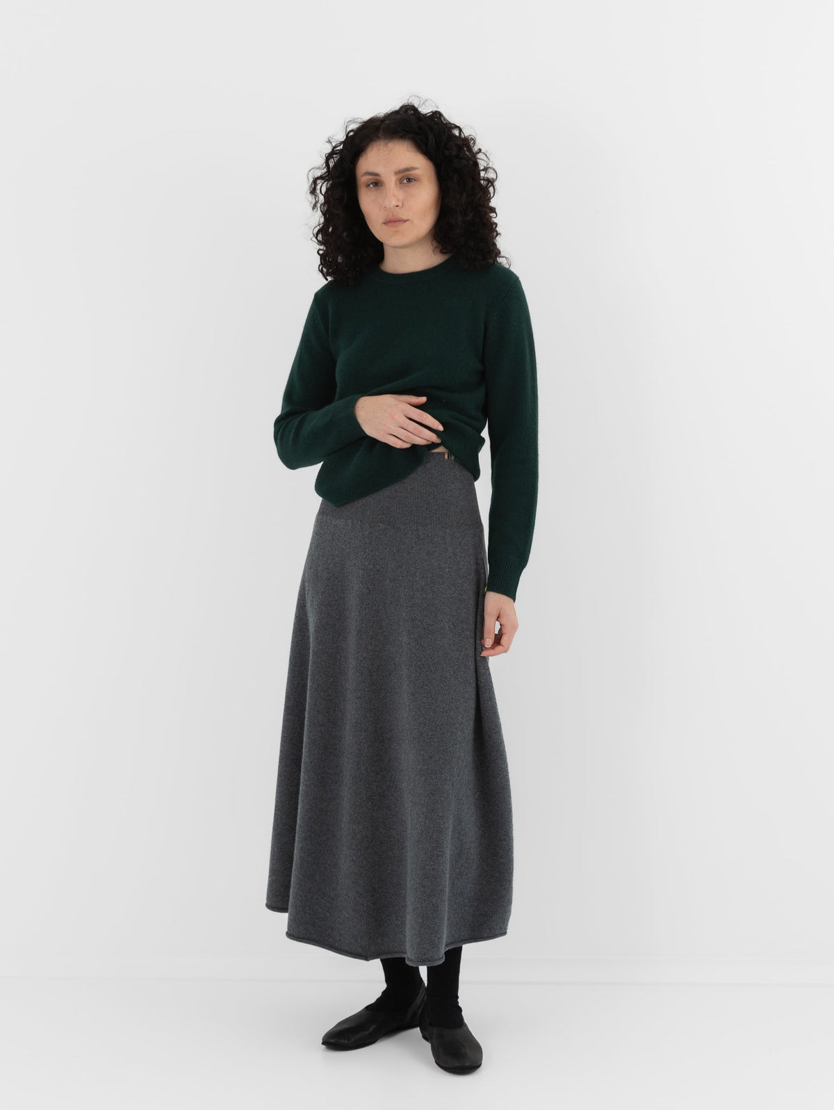 Extreme Cashmere n°388 Ease Skirt in Felt - EXTREME CASHMERE at Worthwhile - shop SKIRT