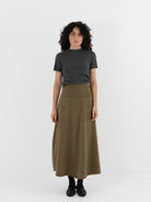 Extreme Cashmere n°388 Ease Skirt in Hunter - EXTREME CASHMERE at Worthwhile - shop SKIRT
