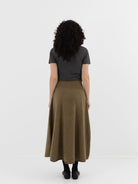 Extreme Cashmere n°388 Ease Skirt in Hunter - EXTREME CASHMERE at Worthwhile - shop SKIRT