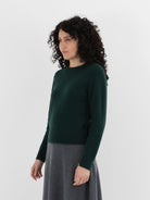 Extreme Cashmere n°430 Jeanne Sweater in Forest - EXTREME CASHMERE at Worthwhile - shop SWEATER
