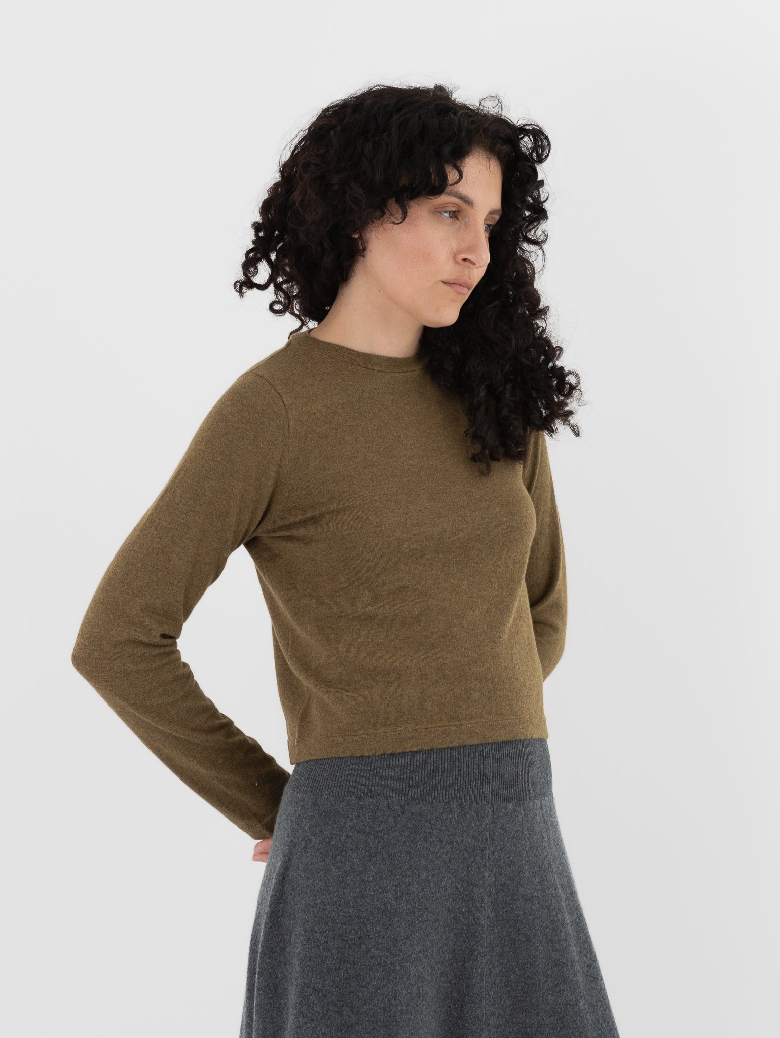 Extreme Cashmere n°451 Lisa Top in Hunter - EXTREME CASHMERE at Worthwhile - shop TOP