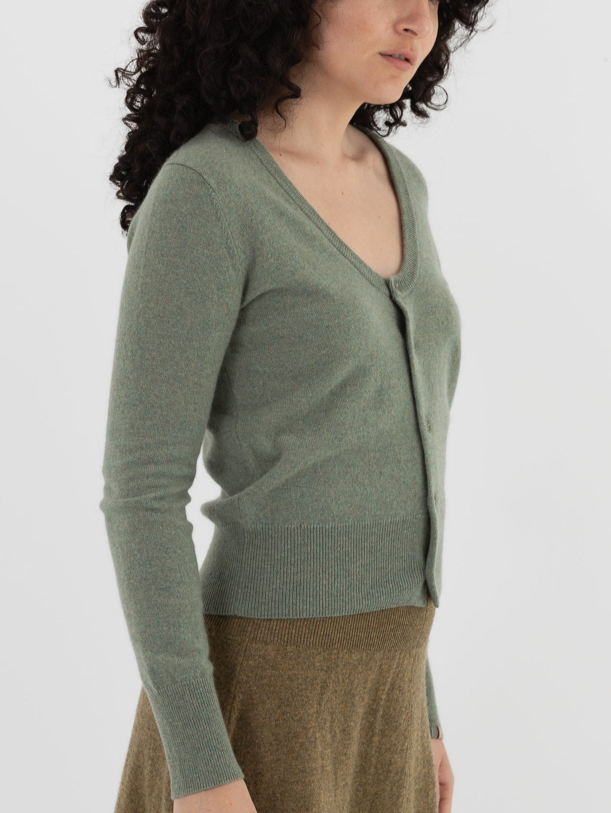 Extreme Cashmere n°511 Dorothea Cardigan in Hemlock - EXTREME CASHMERE at Worthwhile - shop CARDIGAN
