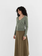 Extreme Cashmere n°511 Dorothea Cardigan in Hemlock - EXTREME CASHMERE at Worthwhile - shop CARDIGAN