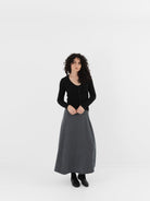 Extreme Cashmere n°511 Dorothea Cardigan in Raven - EXTREME CASHMERE at Worthwhile - shop CARDIGAN