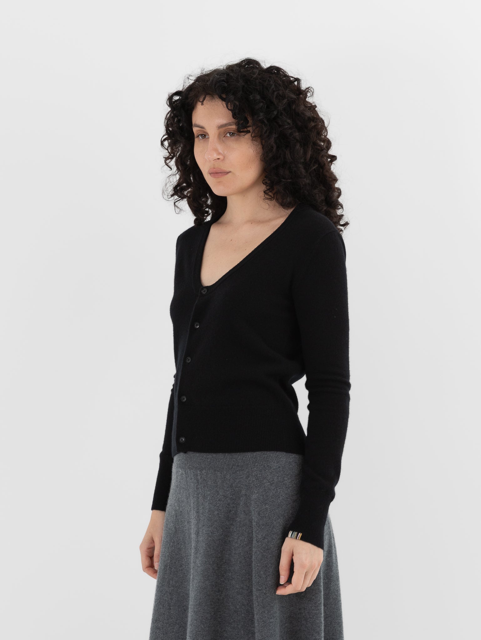 Extreme Cashmere n°511 Dorothea Cardigan in Raven - EXTREME CASHMERE at Worthwhile - shop CARDIGAN