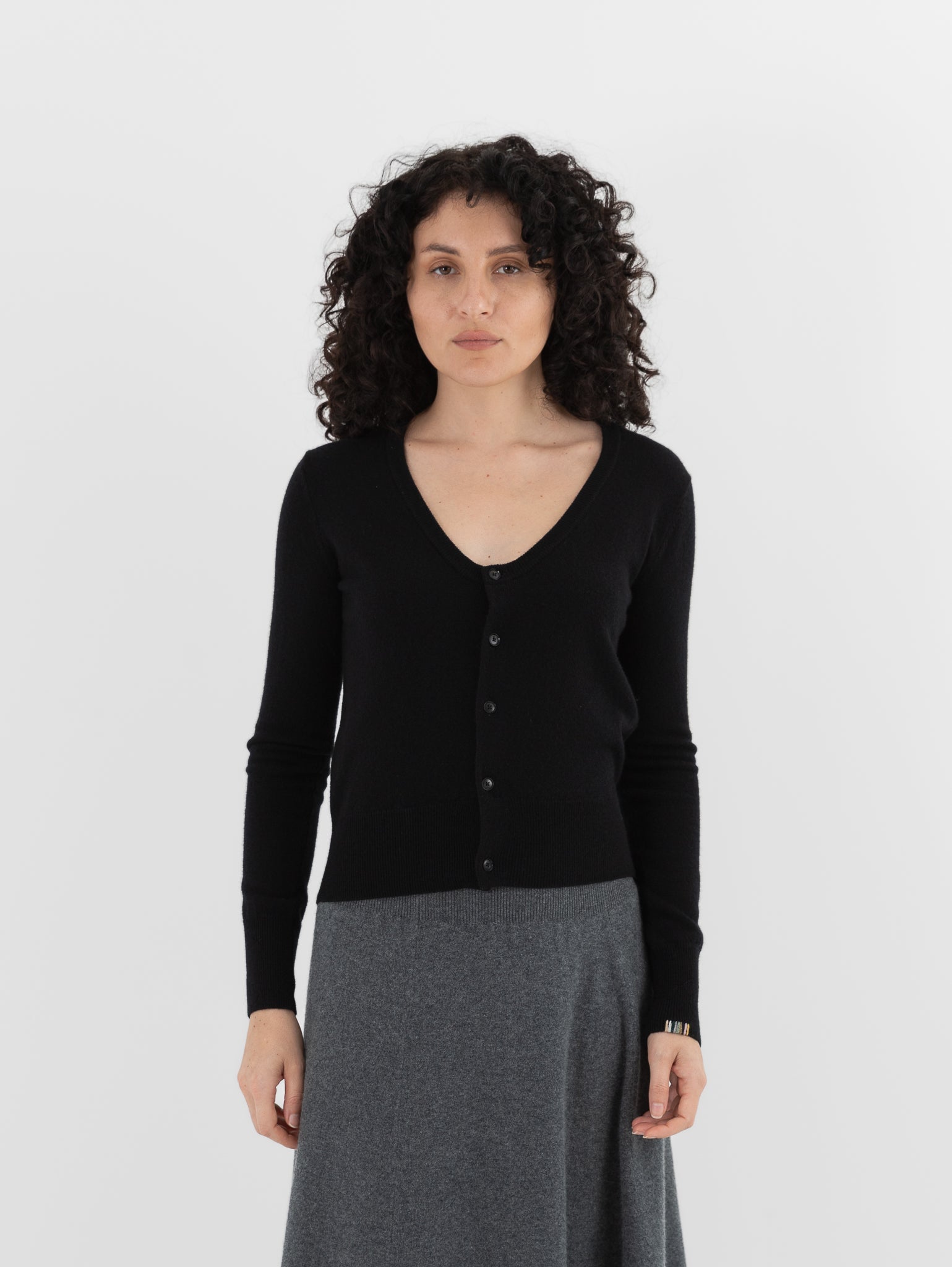 Extreme Cashmere n°511 Dorothea Cardigan in Raven - EXTREME CASHMERE at Worthwhile - shop CARDIGAN