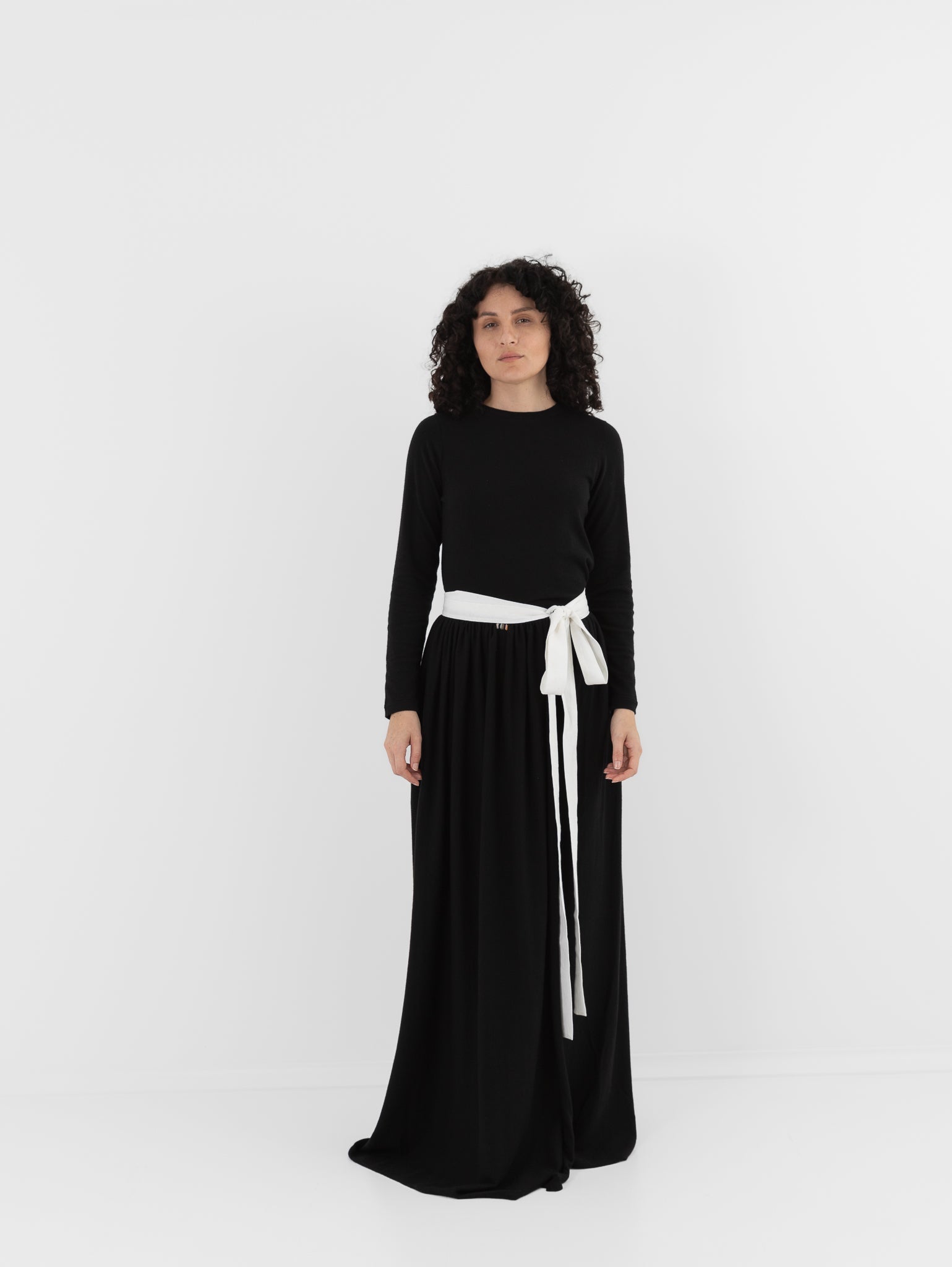 Extreme Cashmere n°525 Luli Skirt in Raven - EXTREME CASHMERE at Worthwhile - shop SKIRT
