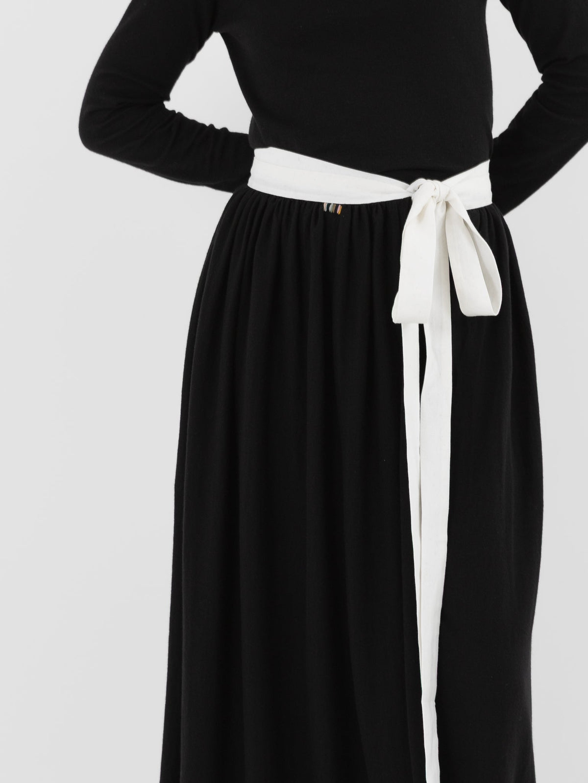 Extreme Cashmere n°525 Luli Skirt in Raven - EXTREME CASHMERE at Worthwhile - shop SKIRT
