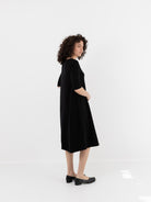 Extreme Cashmere n°439 Gina Dress in Black - EXTREME CASHMERE at Worthwhile - shop DRESS