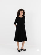 Extreme Cashmere n°439 Gina Dress in Black - EXTREME CASHMERE at Worthwhile - shop DRESS