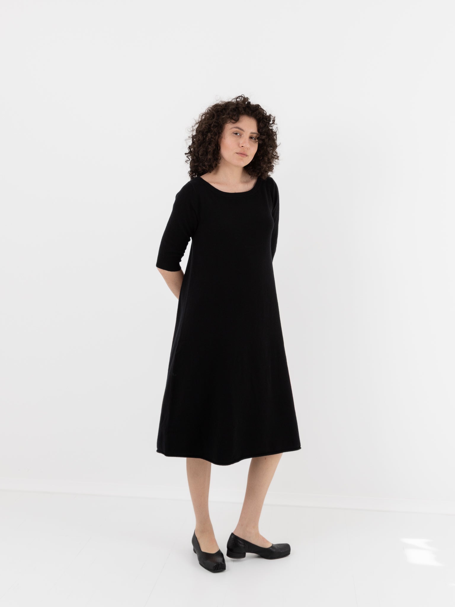 Extreme Cashmere n°439 Gina Dress in Black - EXTREME CASHMERE at Worthwhile - shop DRESS