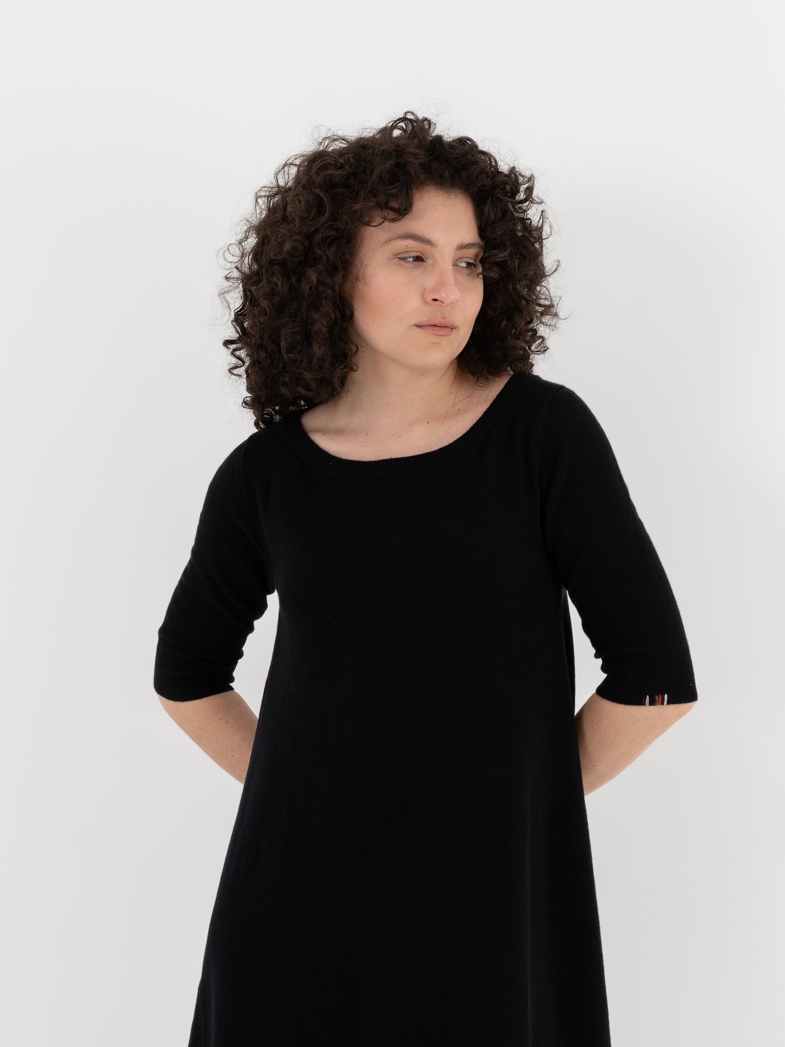 Extreme Cashmere n°439 Gina Dress in Black - EXTREME CASHMERE at Worthwhile - shop DRESS