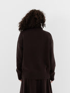Extreme Cashmere n°20 Oversize Xtra Turtleneck in Dark Brown - EXTREME CASHMERE at Worthwhile - shop SWEATER