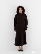 Extreme Cashmere n°373 Oldie Crewneck in Dark Brown - EXTREME CASHMERE at Worthwhile - shop SWEATER