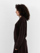 Extreme Cashmere n°373 Oldie Crewneck in Dark Brown - EXTREME CASHMERE at Worthwhile - shop SWEATER