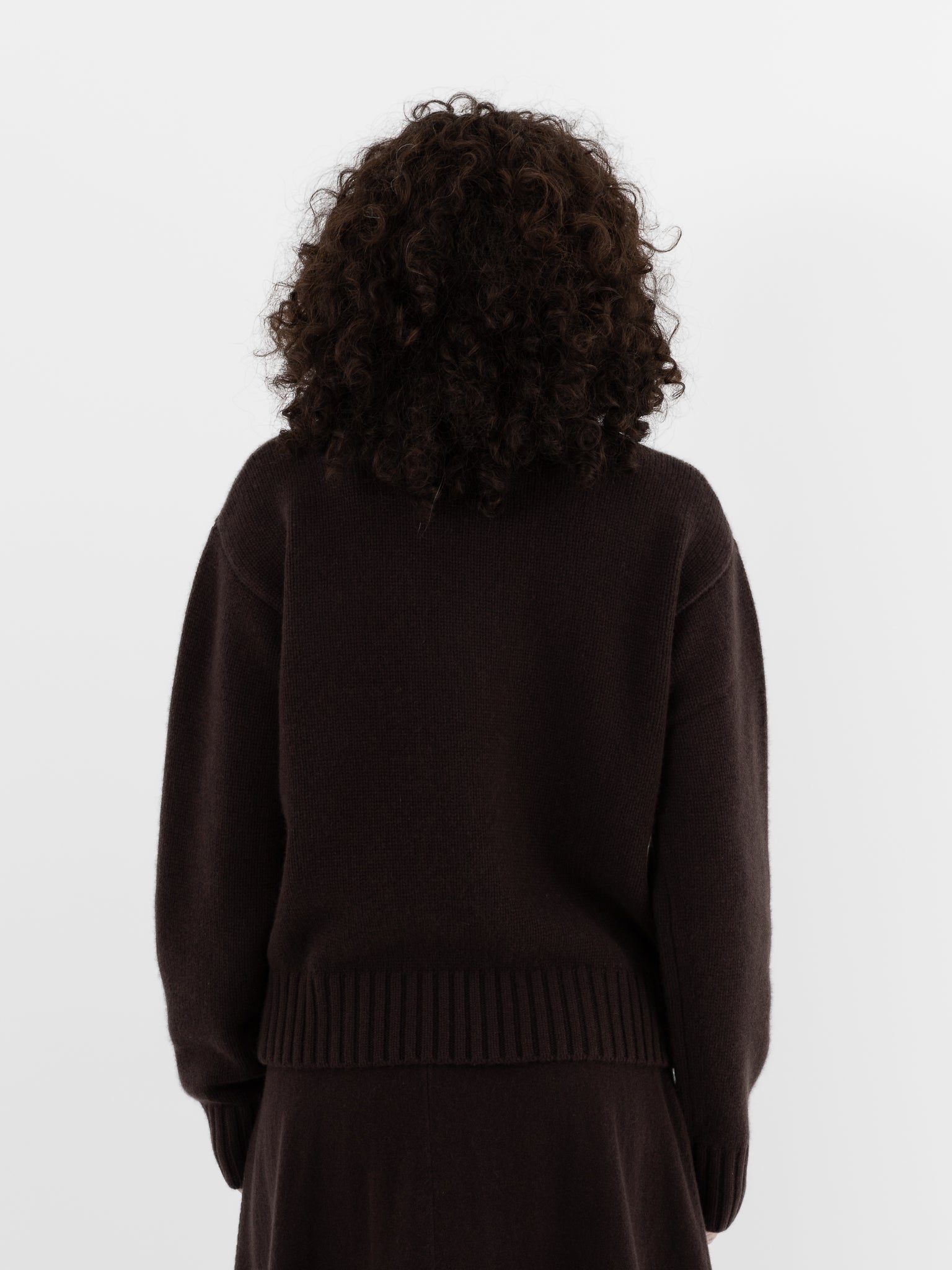 Extreme Cashmere n°373 Oldie Crewneck in Dark Brown - EXTREME CASHMERE at Worthwhile - shop SWEATER
