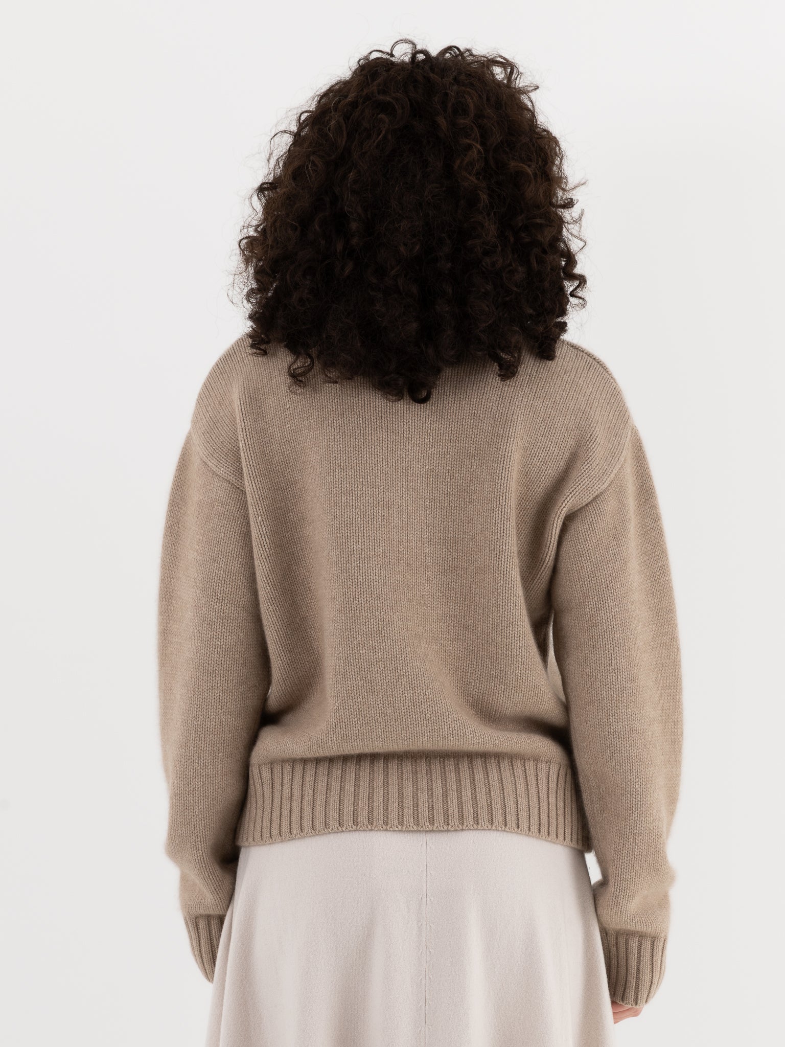 Extreme Cashmere n°373 The Oldie Crewneck in Oat - EXTREME CASHMERE at Worthwhile - shop SWEATER