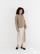 Extreme Cashmere n°373 The Oldie Crewneck in Oat - EXTREME CASHMERE at Worthwhile - shop SWEATER