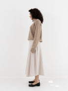 Extreme Cashmere n°388 Ease Skirt in Chalk - EXTREME CASHMERE at Worthwhile - shop SKIRT