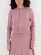 Extreme Cashmere n°257 Blouson Crop Cardigan in Rosa - EXTREME CASHMERE at Worthwhile - shop CARDIGAN