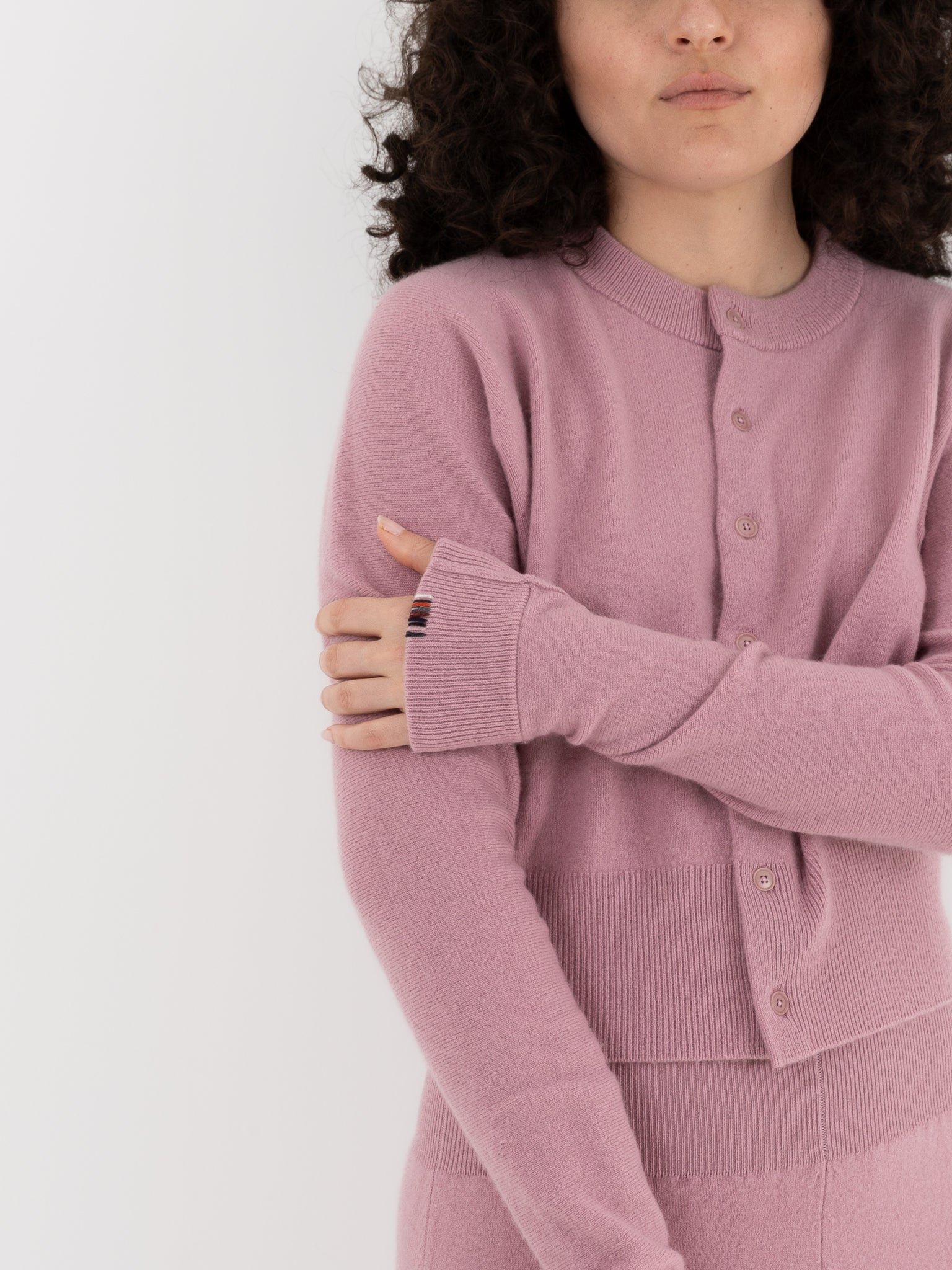 Extreme Cashmere n°257 Blouson Crop Cardigan in Rosa - EXTREME CASHMERE at Worthwhile - shop CARDIGAN
