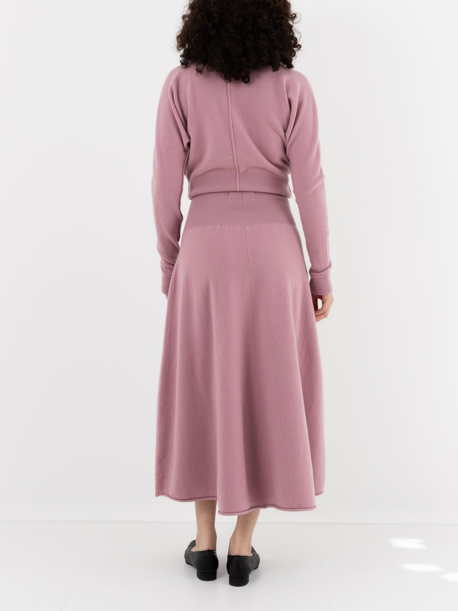 Extreme Cashmere n°388 Ease Skirt in Rosa - EXTREME CASHMERE at Worthwhile - shop SKIRT