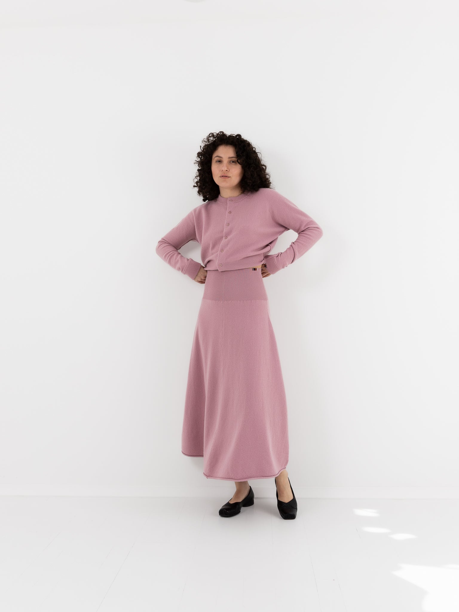 Extreme Cashmere n°388 Ease Skirt in Rosa - EXTREME CASHMERE at Worthwhile - shop SKIRT