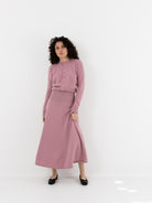 Extreme Cashmere n°388 Ease Skirt in Rosa - EXTREME CASHMERE at Worthwhile - shop SKIRT