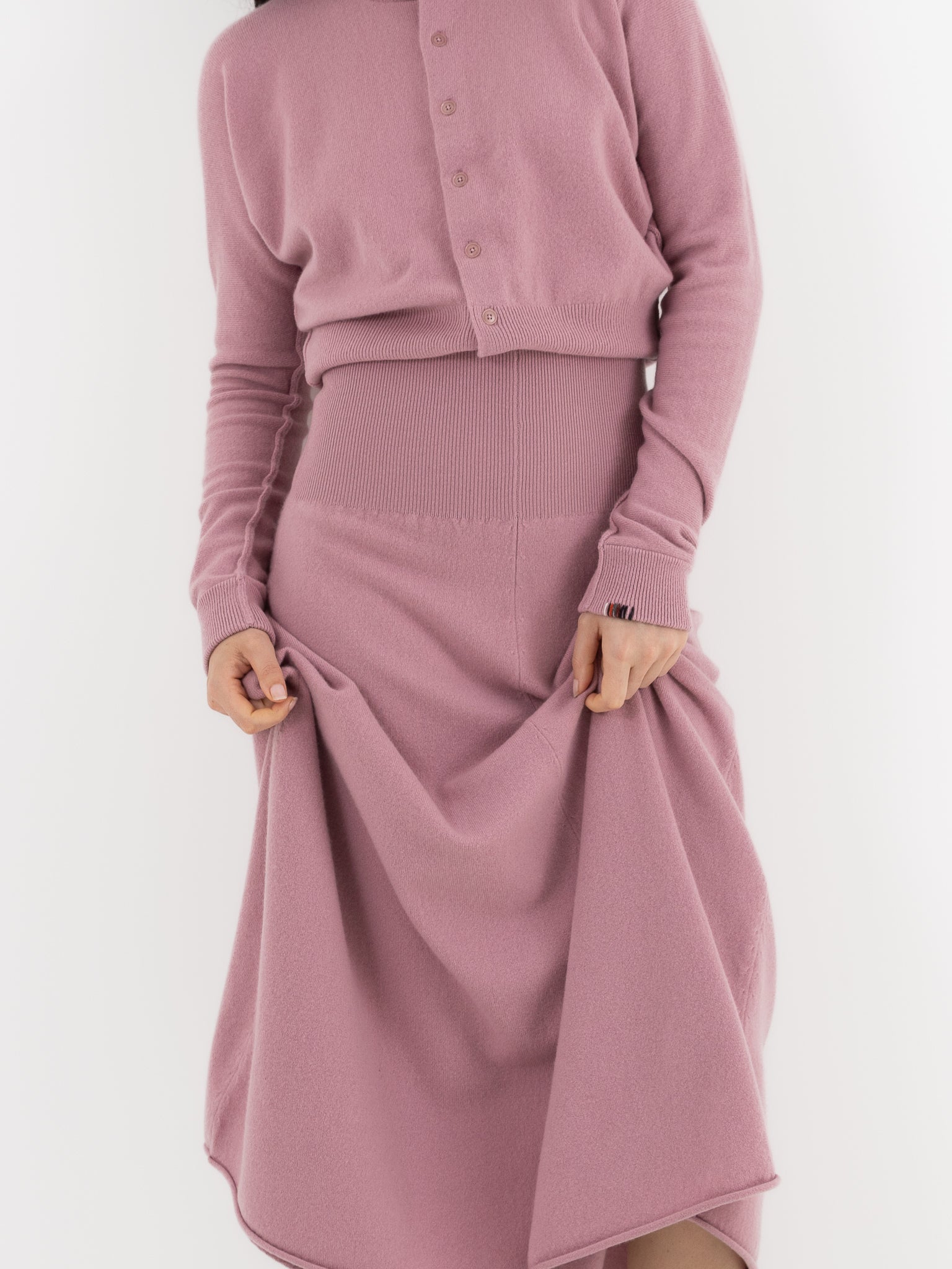 Extreme Cashmere n°388 Ease Skirt in Rosa - EXTREME CASHMERE at Worthwhile - shop SKIRT