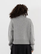 Extreme Cashmere n°434 Crop Xtra Turtleneck in Grey - EXTREME CASHMERE at Worthwhile - shop SWEATER