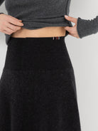 Extreme Cashmere n°388 Ease Skirt in Shadow - EXTREME CASHMERE at Worthwhile - shop SKIRT
