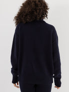 Extreme Cashmere n°20 Oversize Xtra Turtleneck in Navy - EXTREME CASHMERE at Worthwhile - shop SWEATER