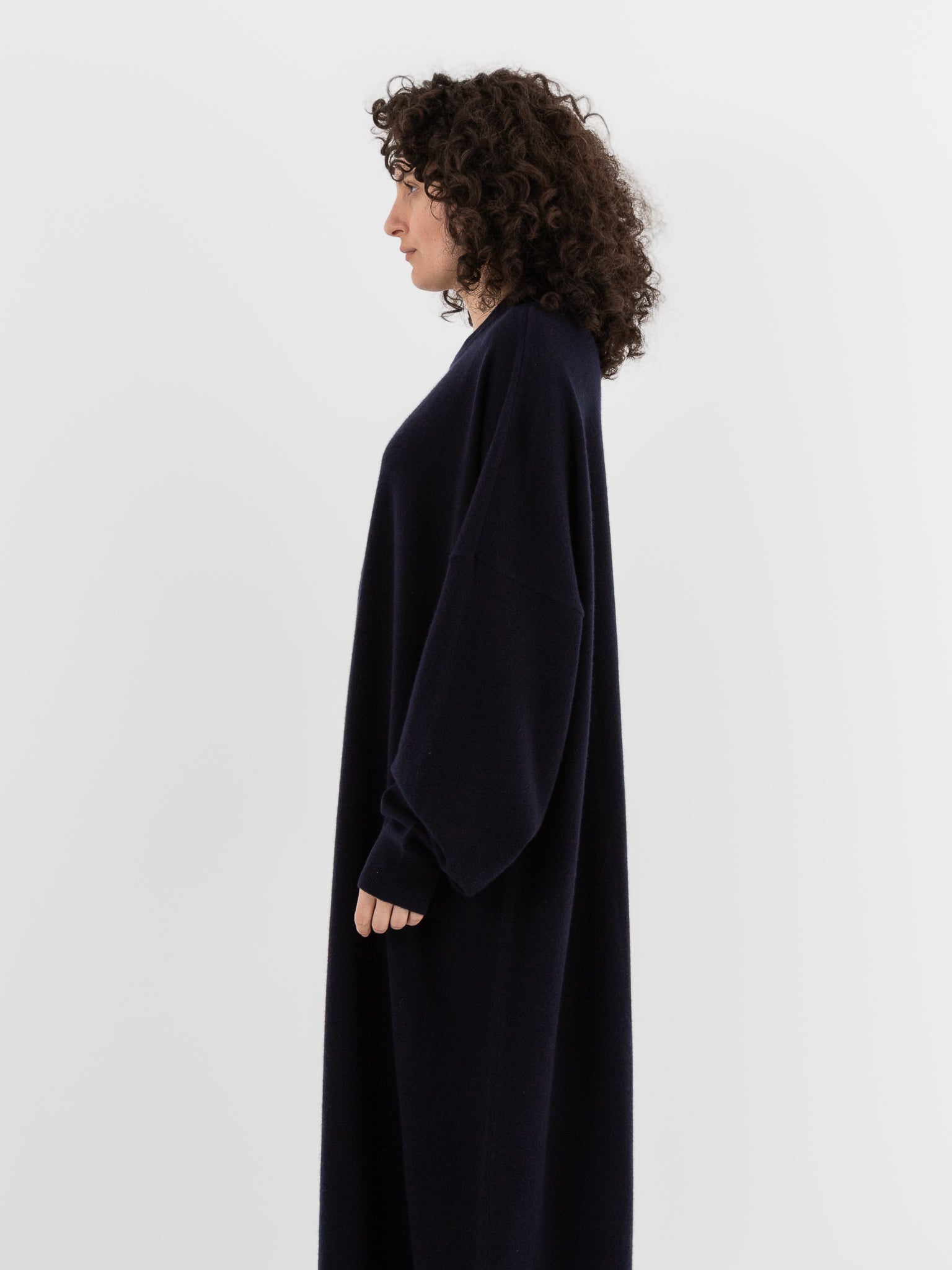 Extreme Cashmere n°289 May Dress in Navy - EXTREME CASHMERE at Worthwhile - shop DRESS