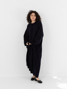 Extreme Cashmere n°289 May Dress in Navy - EXTREME CASHMERE at Worthwhile - shop DRESS
